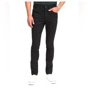 Everlane The Skinny 4-Way Stretch Organic Jean | Uniform Black Sz 40x32